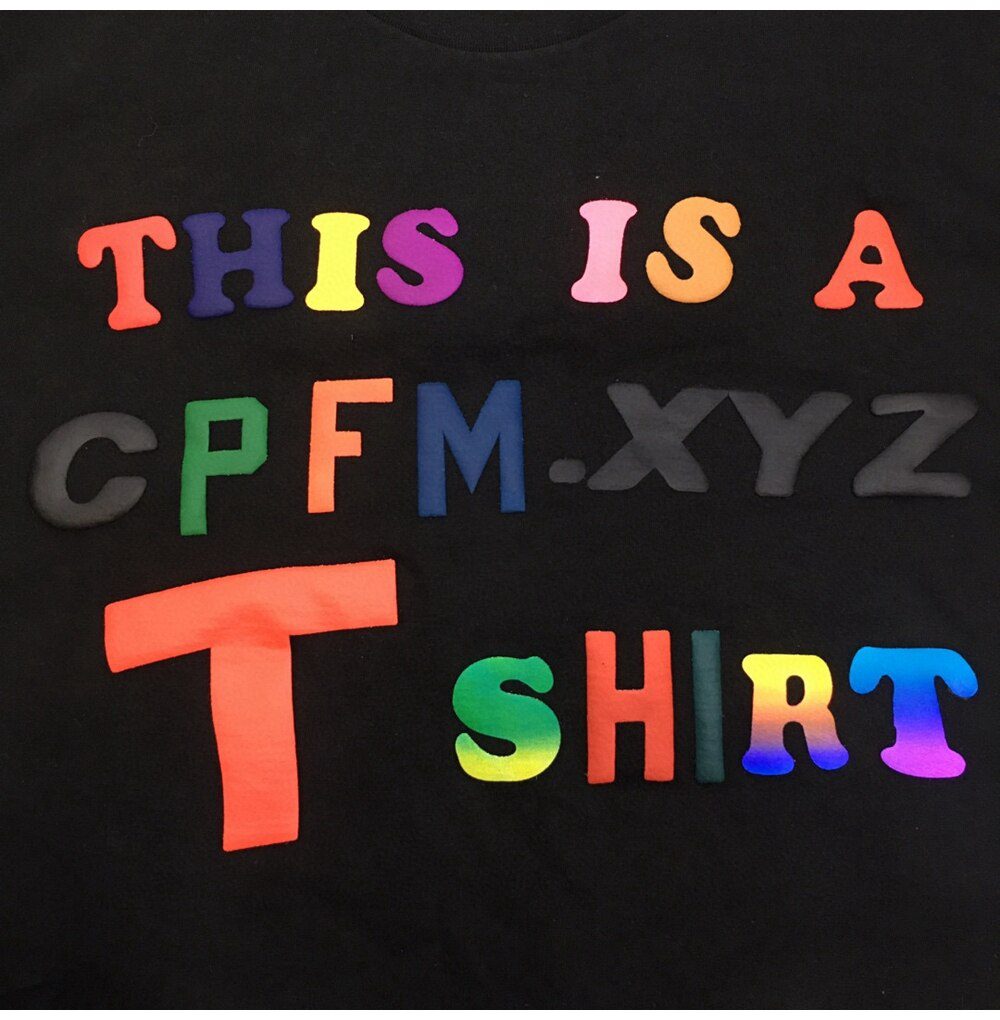 CPFM.XYZ Kanye Men Women 1:1 Best-Quality Foam Printing T Shirt CPFM XYZ Top Tee Streetwear Cactus Plant Flea Market T-shirts