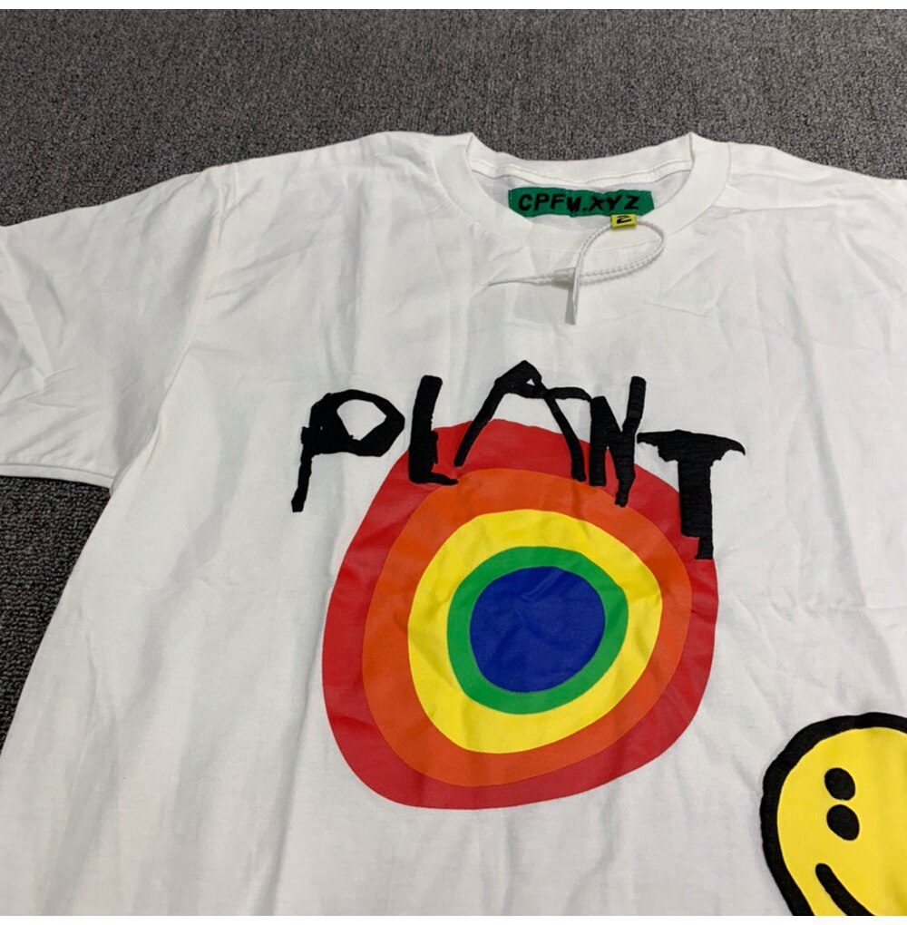 CPFM.XYZ Kanye Men Women 1:1 Best-Quality Foam Printing T Shirt CPFM XYZ Top Tee Streetwear Cactus Plant Flea Market T-shirts