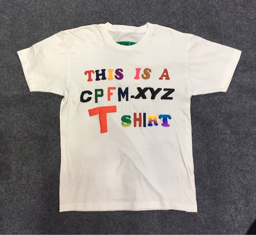 CPFM.XYZ Kanye Men Women 1:1 Best-Quality Foam Printing T Shirt CPFM XYZ Top Tee Streetwear Cactus Plant Flea Market T-shirts