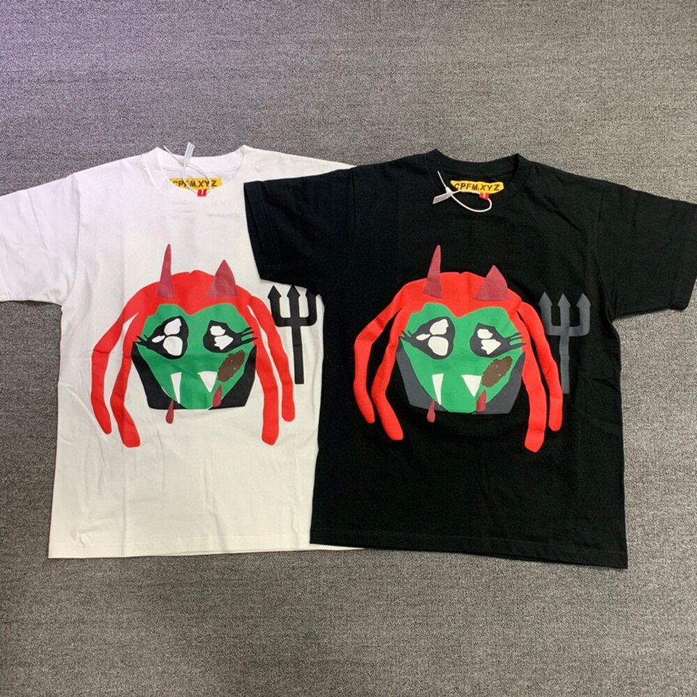 CPFM.XYZ Kanye Men Women 1:1 Best-Quality Foam Printing T Shirt CPFM XYZ Top Tee Streetwear Cactus Plant Flea Market T-shirts