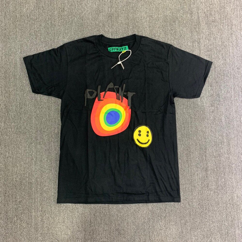 CPFM.XYZ Kanye Men Women 1:1 Best-Quality Foam Printing T Shirt CPFM XYZ Top Tee Streetwear Cactus Plant Flea Market T-shirts