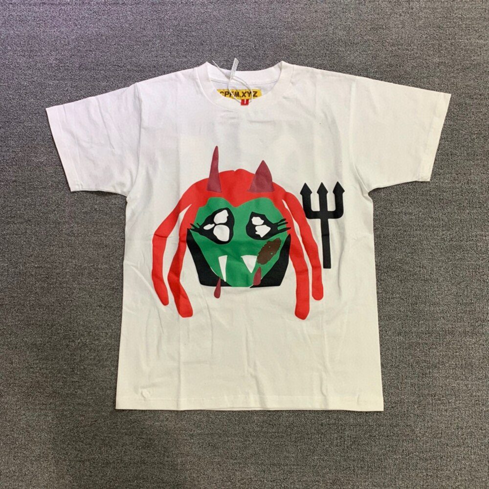 CPFM.XYZ Kanye Men Women 1:1 Best-Quality Foam Printing T Shirt CPFM XYZ Top Tee Streetwear Cactus Plant Flea Market T-shirts