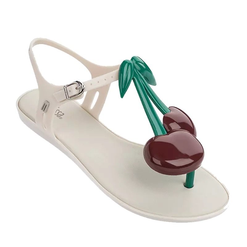 Melissa Brand Cherry 2021 New Women Flat Sandals Melissa Shoes For Women Jelly Sandals Female Jelly Shoes Adulto Mulher