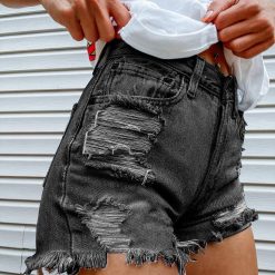 Heart Denim Jean Shorts Casual Summer - Image 5