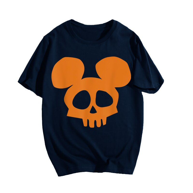 Men Vintage T Shirt Skull Print Cotton T-shirts Luminous Oversized Tshirts for Men Women Sweatshirt Men's Top Clothing Camise