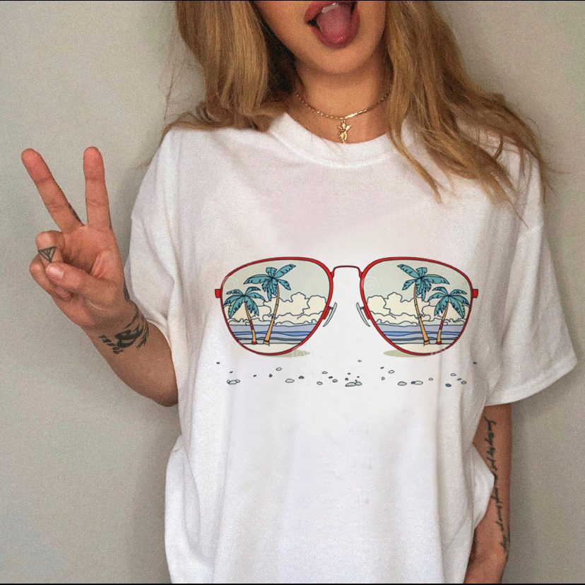 Female Top Fashion Tee Love Heart New Style Trend Clothes Casual Summer Women Clothing Short Sleeve Print Tshirt Graphic T-shirt