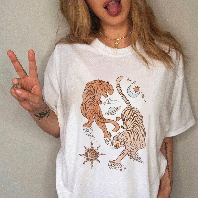 Female Top Fashion Tee Love Heart New Style Trend Clothes Casual Summer Women Clothing Short Sleeve Print Tshirt Graphic T-shirt