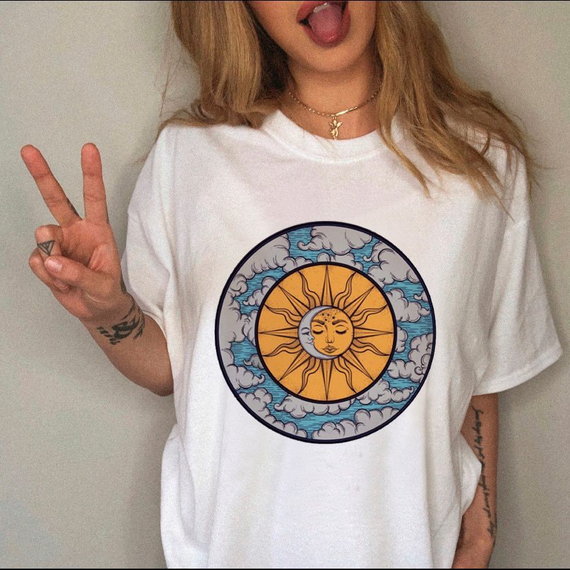 Female Top Fashion Tee Love Heart New Style Trend Clothes Casual Summer Women Clothing Short Sleeve Print Tshirt Graphic T-shirt