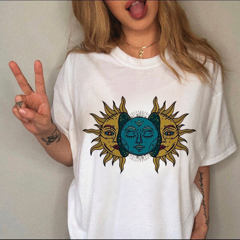 Female Top Fashion Tee Love Heart New Style Trend Clothes Casual Summer Women Clothing Short Sleeve Print Tshirt Graphic T-shirt