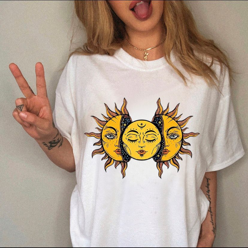 Female Top Fashion Tee Love Heart New Style Trend Clothes Casual Summer Women Clothing Short Sleeve Print Tshirt Graphic T-shirt