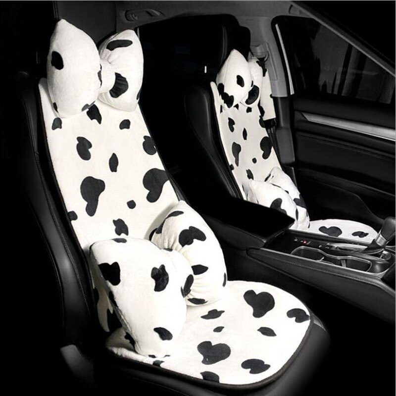 Hgh Quality Plush Cherry Car Interior Decorations Fashion Universal Winter Plush Car Seat Cushion Cover