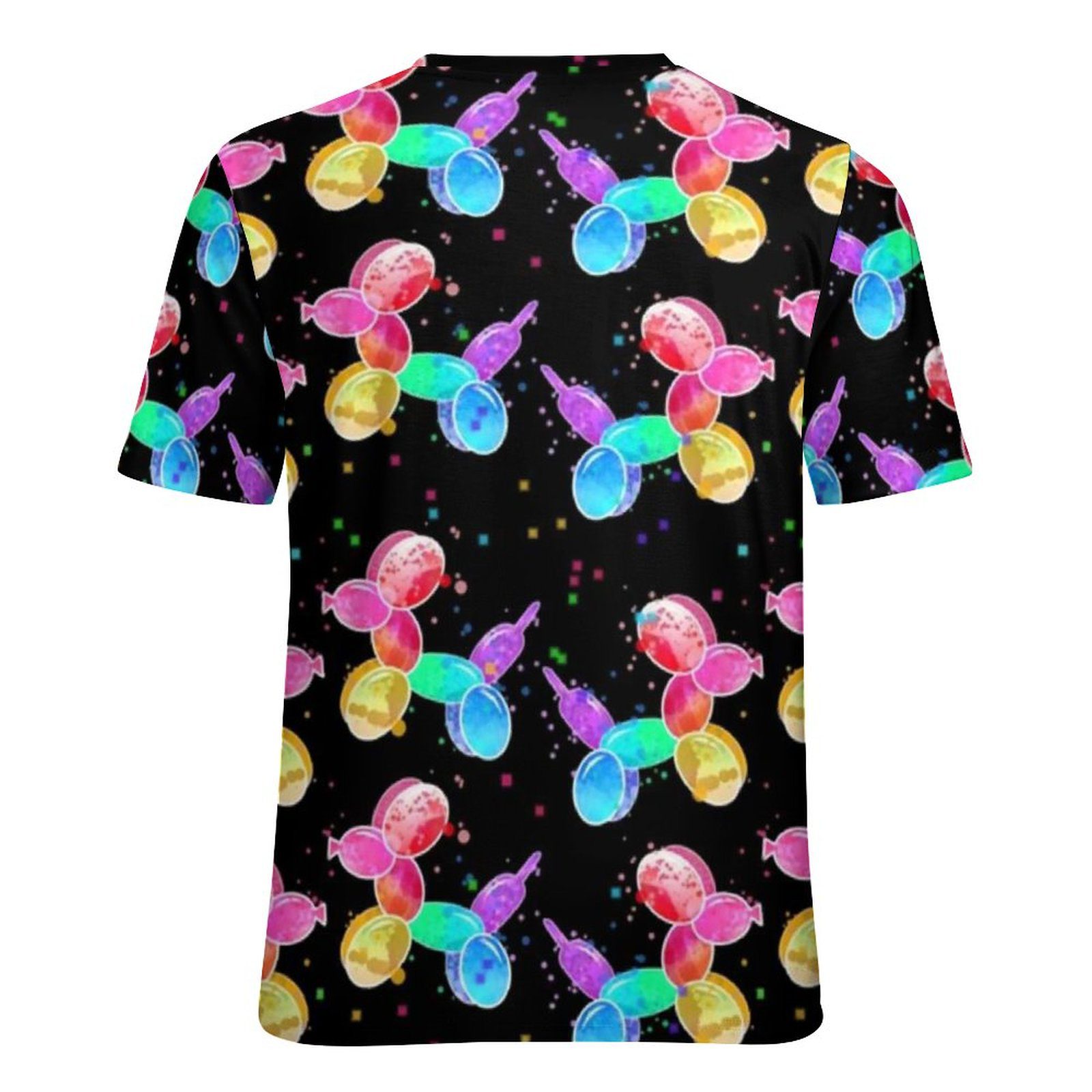 Rainbow Animal T-Shirts Balloon Dogs Print Korean Fashion T Shirt Short Sleeve Hip Hop Oversized Tee Shirt Summer Clothes Gift