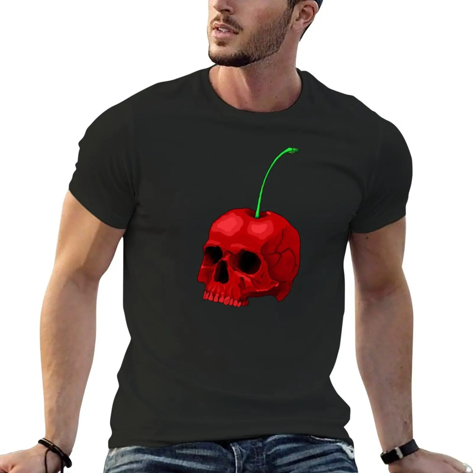 Cherry Skull T-Shirt quick drying