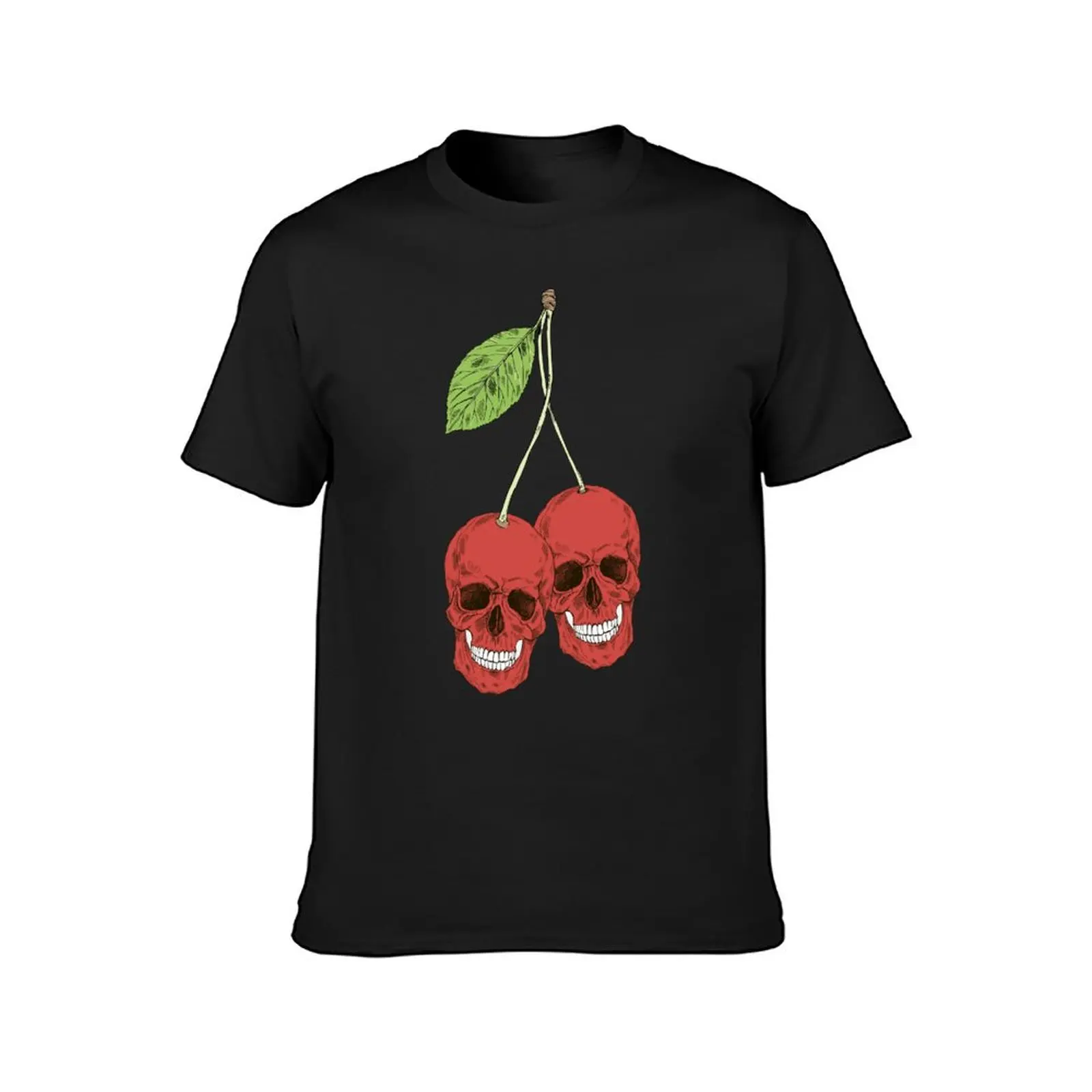 Cherry Skull T-Shirt  Multi-Color Short sleeve Unisex