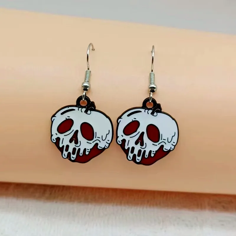 Fashion Halloween earrings enamel bat Mushroom Skull eyeball skull ghost earrings Halloween night party jewelry