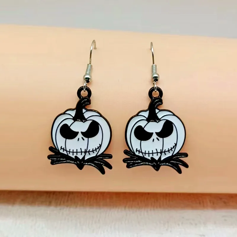 Fashion Halloween earrings enamel bat Mushroom Skull eyeball skull ghost earrings Halloween night party jewelry