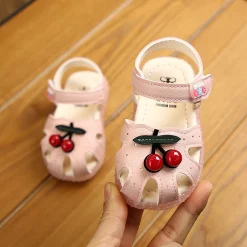 summer  girls baby cherry sandals soft bottom baby shoes - Image 4