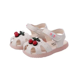 summer  girls baby cherry sandals soft bottom baby shoes - Image 2