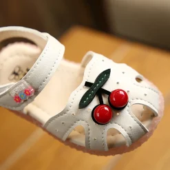 summer  girls baby cherry sandals soft bottom baby shoes - Image 5