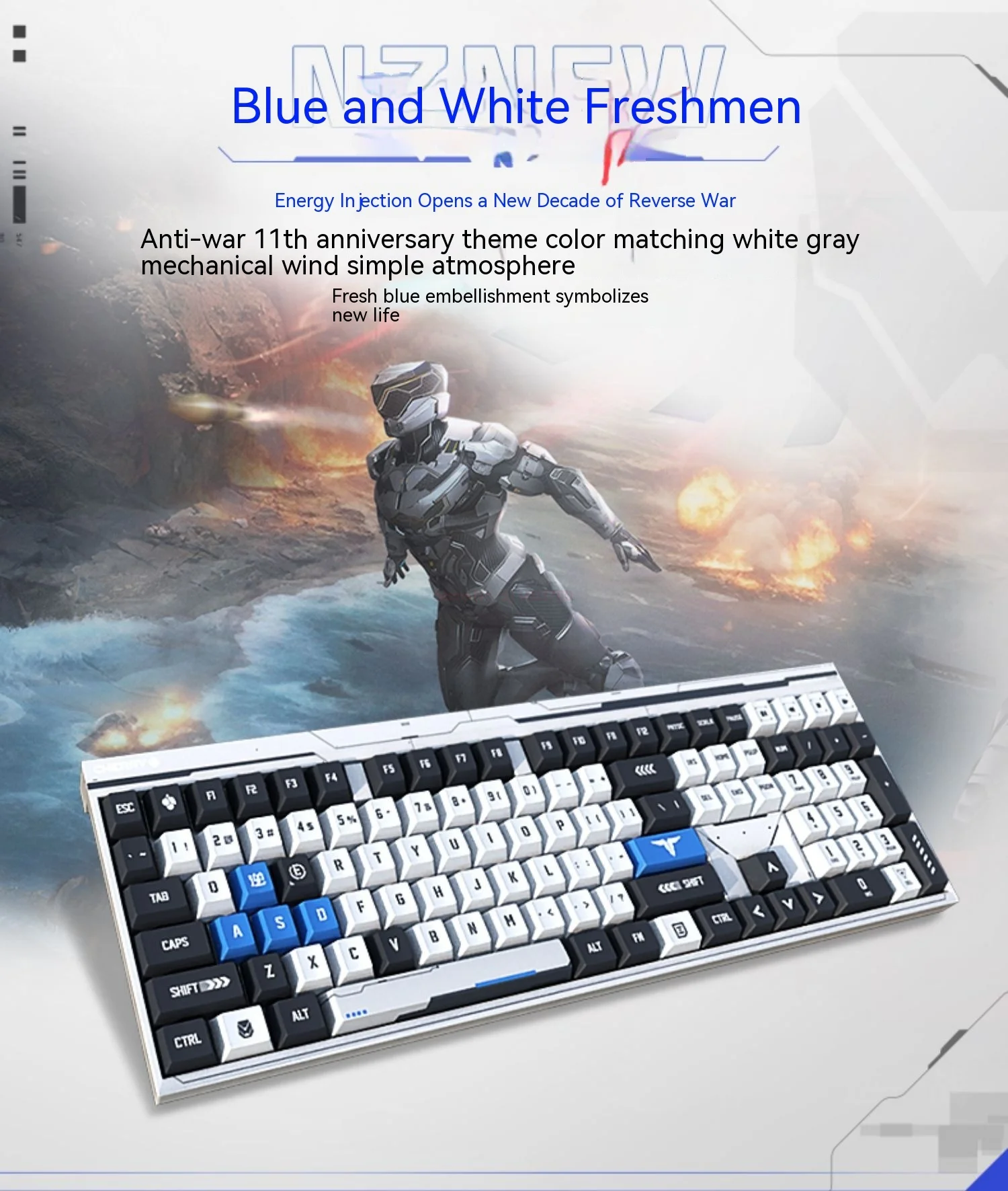 Cherry Mx2.0s Anti-war Joint Name Mechanical Keyboard Esports Office Wired Keyboard Electronic Esports Office Game Keyboard.