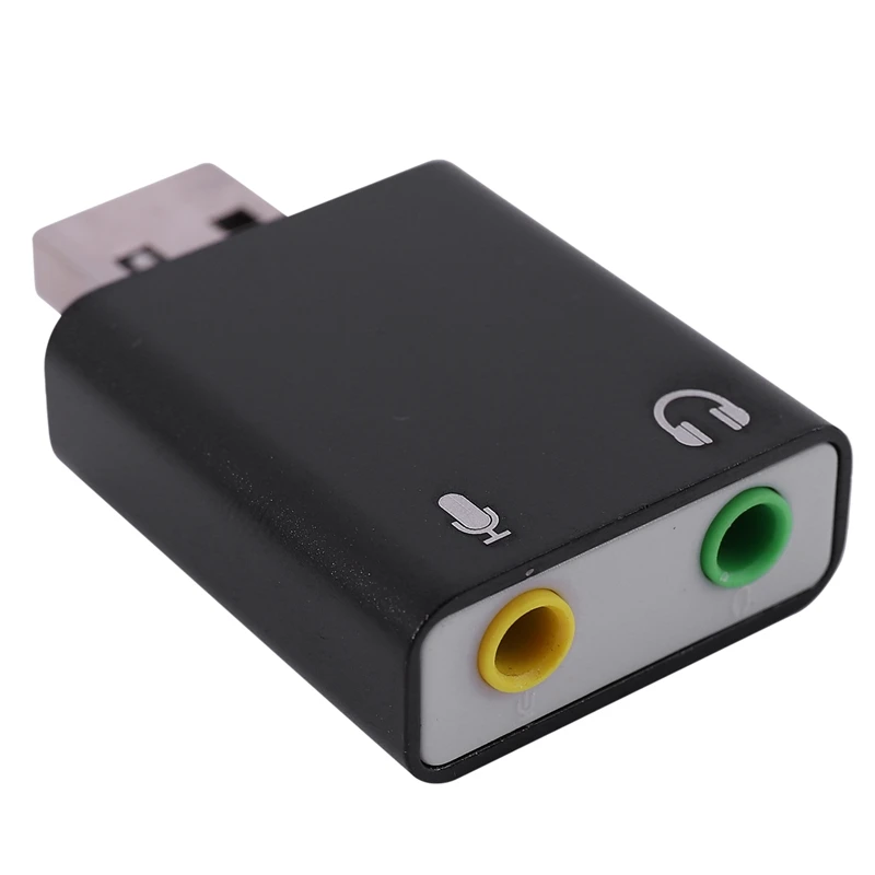 7.1-Channel Aluminum Alloy Usb Sound Card Computer External Sound Card Usb7.1 Sound Card Analog Sound Card