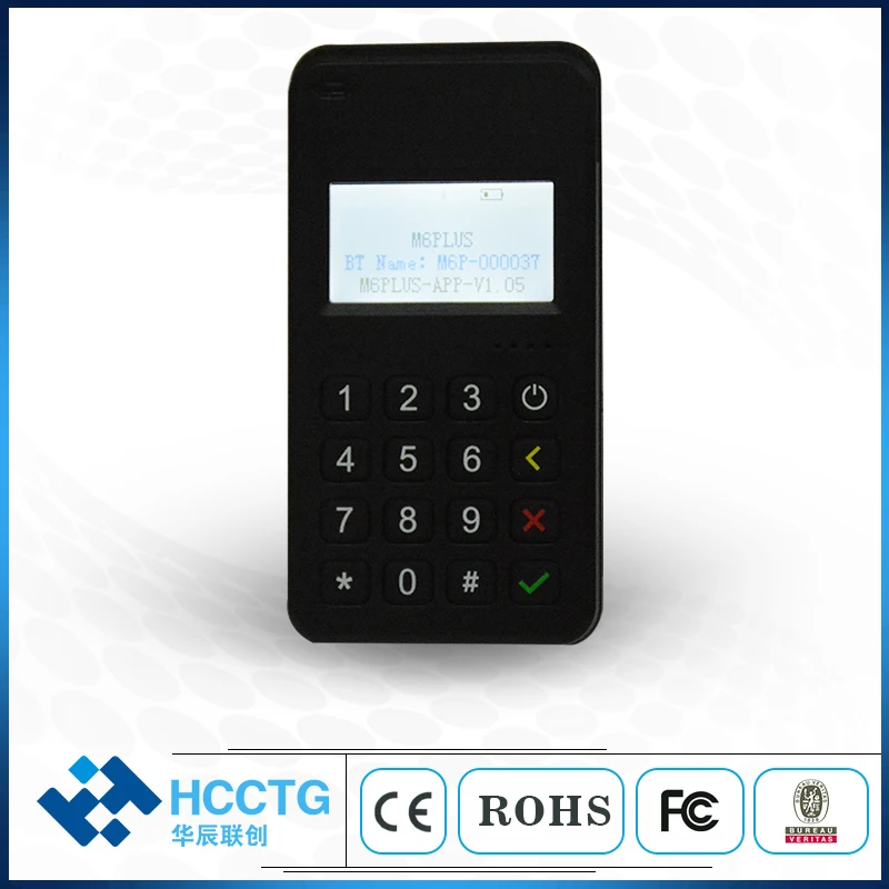 Mobile Payment Chip Credit Card Reader Mpos Terminal Machine With Pinpad M6 PLUS