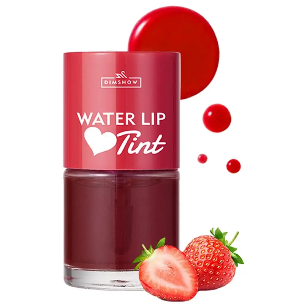 Moisturizing Liquid Lipstick Jelly Lasting Cherry Red Pink Lip Gloss Cherry Juice Mirror Dyeing Lip Gloss Glitter Lip Tint 1pc