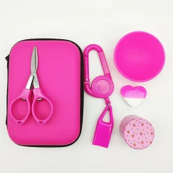 1Set Pink Kit With 40mm Grinder Silicone Bowl Lighter Holder - Image 3