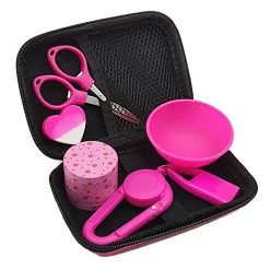 1Set Pink Kit With 40mm Grinder Silicone Bowl Lighter Holder