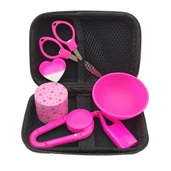 1Set Pink Kit With 40mm Grinder Silicone Bowl Lighter Holder - Image 5