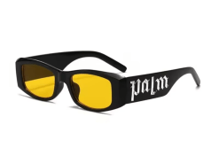 Yellow Lense Square Sunglasses Luxury Brand Design