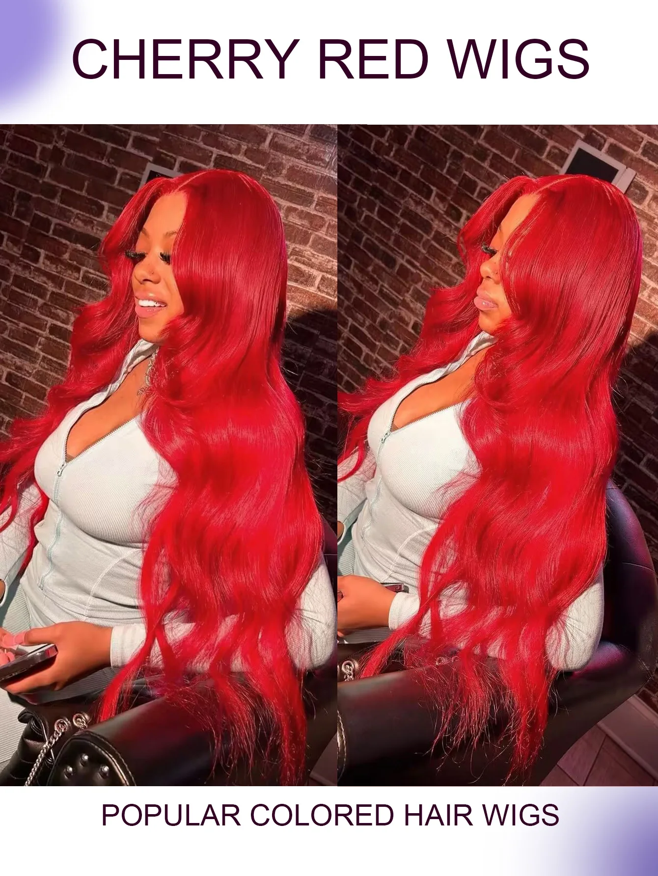 Cherry Red 13X6 Lace Front Human Hair Wigs Brazilian Body Wave 34'' 13X4 99J Burgundy Colored Curly Lace Frontal Wigs For Women