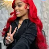 Cherry Red 13X6 Lace Front Human Hair