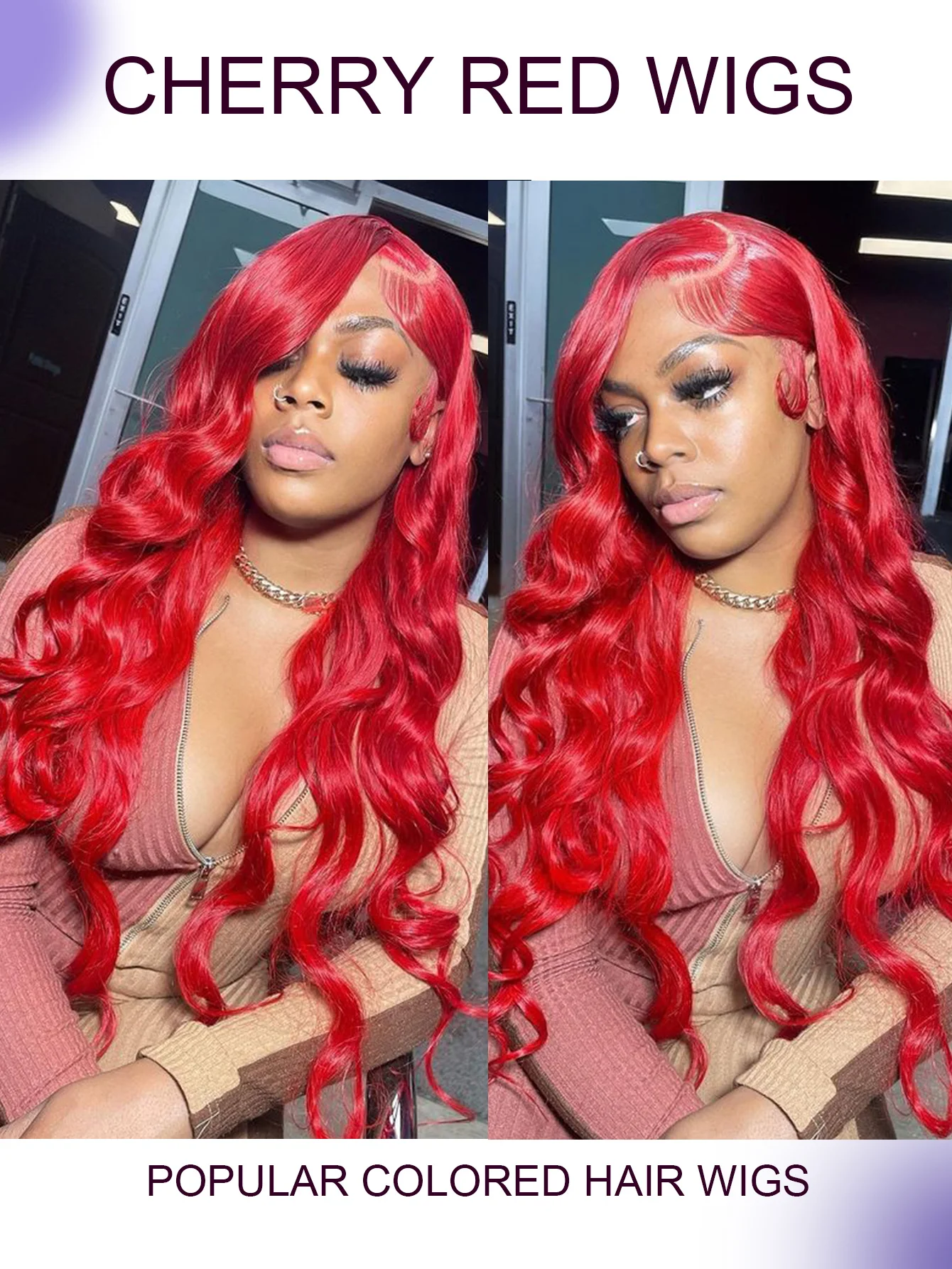 Cherry Red 13X6 Lace Front Human Hair Wigs Brazilian Body Wave 34'' 13X4 99J Burgundy Colored Curly Lace Frontal Wigs For Women