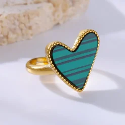 Heart Rings Stainless Luxury - Image 2