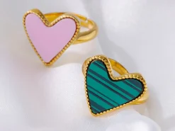 Heart Rings Stainless Luxury