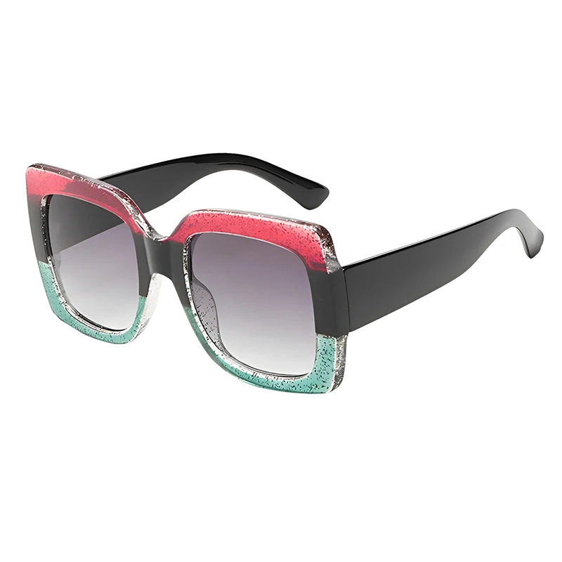 2025 Fashion Brand Luxury Designer Sunglasses Women Square Oversized Vintage Trendy Shades Glasses New Summer Travel Sunglasses