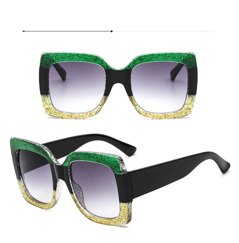 2025 Fashion Brand Luxury Designer Sunglasses Women Square Oversized Vintage Trendy Shades Glasses New Summer Travel Sunglasses