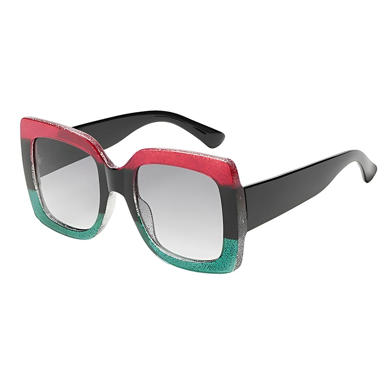2025 Fashion Brand Luxury Designer Sunglasses Women Square Oversized Vintage Trendy Shades Glasses New Summer Travel Sunglasses