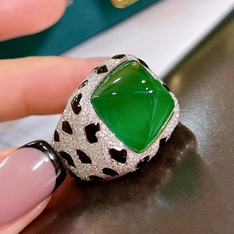 Foydjew Luxury Designer Jewelry Leopard Texture Design Large 17 Carat Sugar Tower Multicolor Crystal Ruby Rings For Women Foydjew Luxury Designer Jewelry Leopard Texture Design Large 17 Carat Sugar Tower Multicolor Crystal Ruby Rings For Women