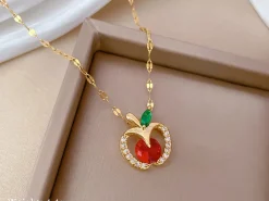 Fruit Pendant Necklaces