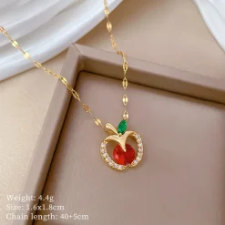 Fruit Pendant Necklaces