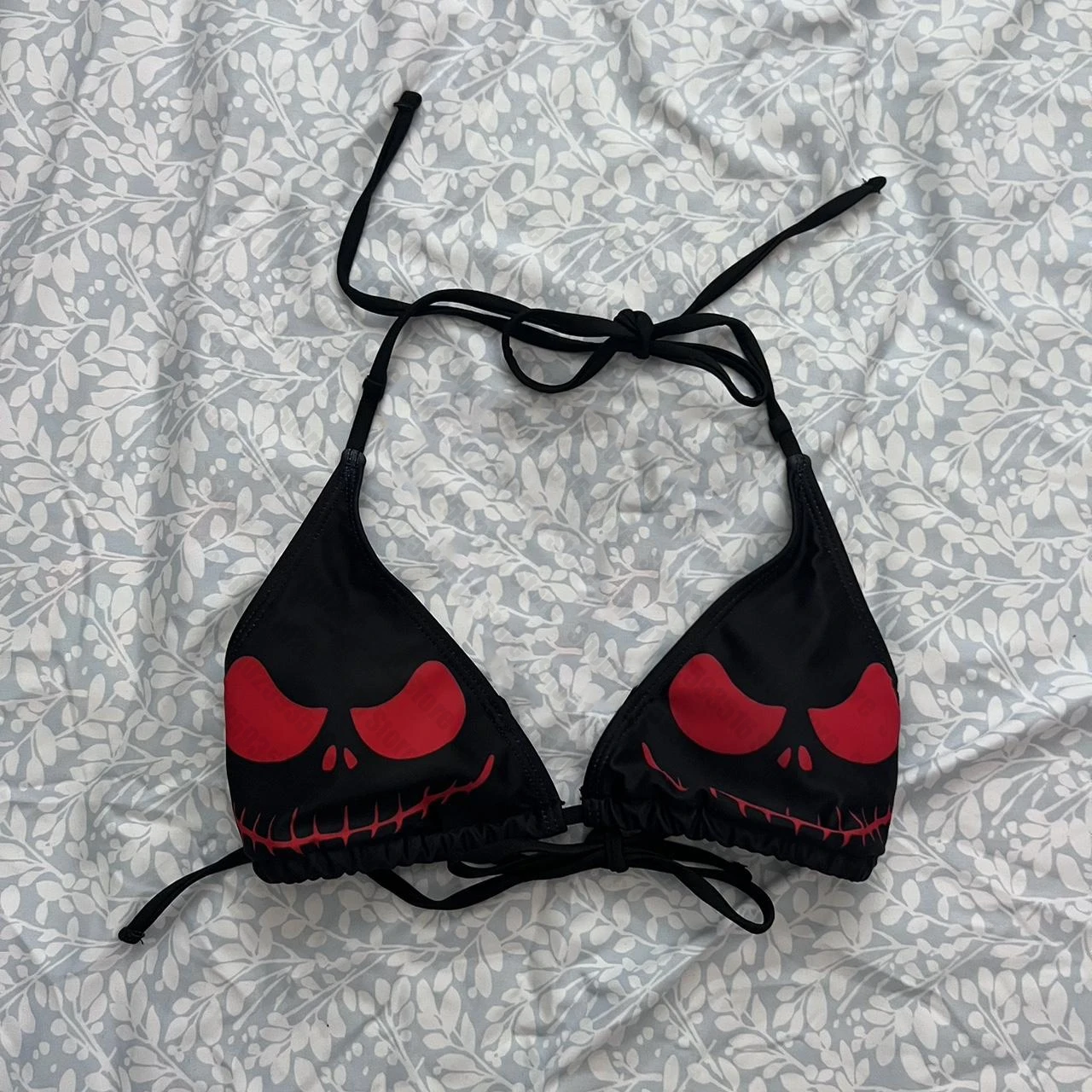 Sexy Demonic Skull Bikini Kawaii Bikini Gothic Bikini y2k Swimsuit Goth Bathing Suit Summer Holiday Beachwear Bra Brief Set