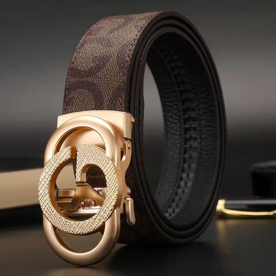 Men's Belt Luxury Brand Designer Famous Top Quality Canvas Belt For Men Metal Automatic Buckle Belt Male Jeans Strap