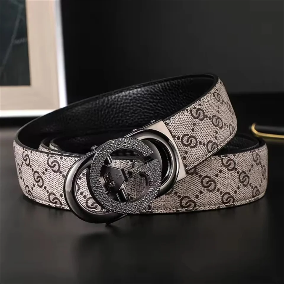 Men's Belt Luxury Brand Designer Famous Top Quality Canvas Belt For Men Metal Automatic Buckle Belt Male Jeans Strap