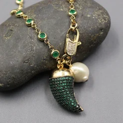 Keshi Pearl Green Macarsite - Image 4