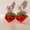 Skull Acrylic Drop Earrings