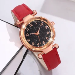 6PCS/Set Red Women's Watch Set - Image 4