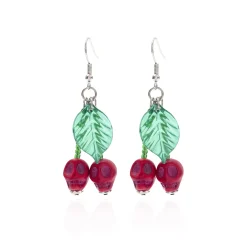 Red Cherry Skulls Dangle - Image 6