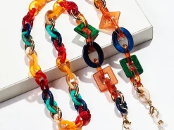 Colorful Glasses Chain Geometric